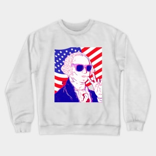 Washington United States Of America Peace Out Crewneck Sweatshirt